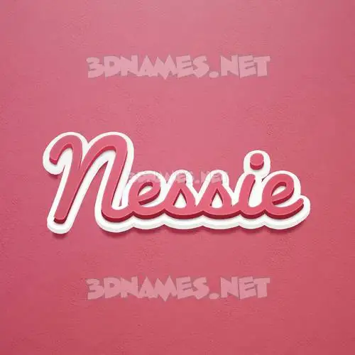 nessie in Red Scribble style - 3D name wallpaper nessie in Red Scribble style - 3D name wallpaper