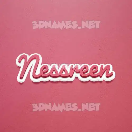nessreen in Red Scribble style - 3D name wallpaper nessreen in Red Scribble style - 3D name wallpaper