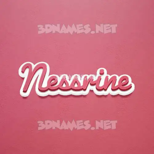 nessrine in Red Scribble style - 3D name wallpaper nessrine in Red Scribble style - 3D name wallpaper