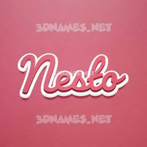 nesto in Red Scribble style - 3D name wallpaper nesto in Red Scribble style - 3D name wallpaper