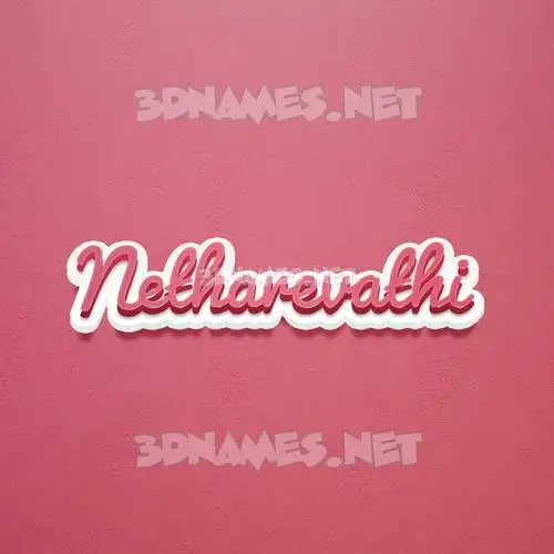 netharevathi in Red Scribble style - 3D name wallpaper netharevathi in Red Scribble style - 3D name wallpaper
