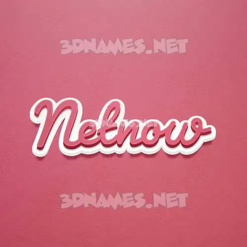 netnow in Red Scribble style - 3D name wallpaper netnow in Red Scribble style - 3D name wallpaper