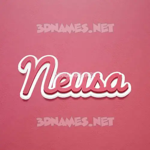 neusa in Red Scribble style - 3D name wallpaper neusa in Red Scribble style - 3D name wallpaper