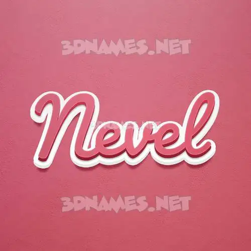 nevel in Red Scribble style - 3D name wallpaper nevel in Red Scribble style - 3D name wallpaper