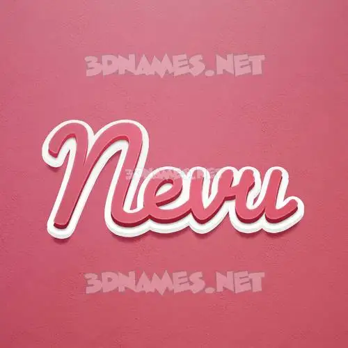 nevu in Red Scribble style - 3D name wallpaper nevu in Red Scribble style - 3D name wallpaper