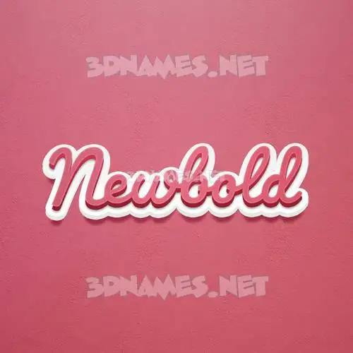 newbold in Red Scribble style - 3D name wallpaper newbold in Red Scribble style - 3D name wallpaper