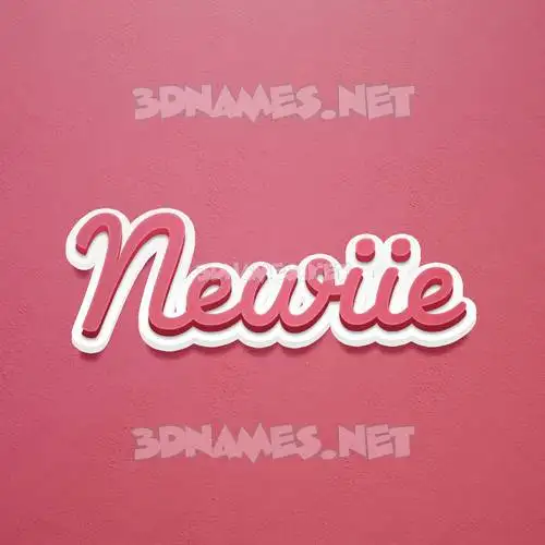 newiie in Red Scribble style - 3D name wallpaper newiie in Red Scribble style - 3D name wallpaper