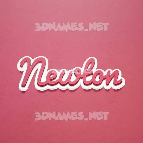newton in Red Scribble style - 3D name wallpaper newton in Red Scribble style - 3D name wallpaper