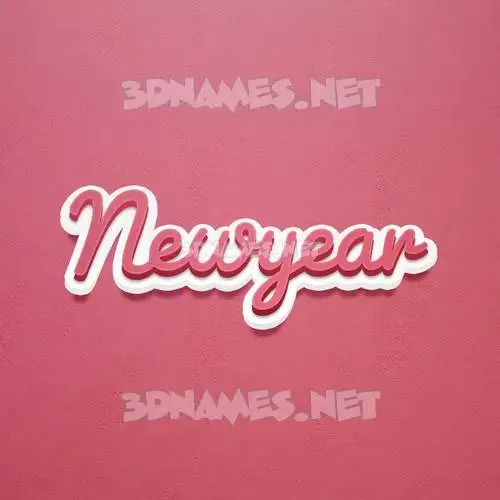 newyear in Red Scribble style - 3D name wallpaper newyear in Red Scribble style - 3D name wallpaper