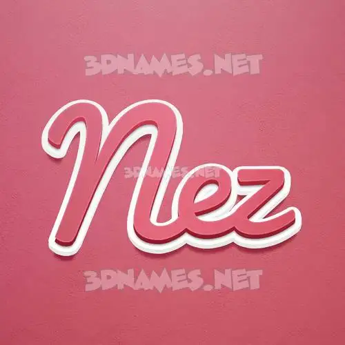 nez in Red Scribble style - 3D name wallpaper nez in Red Scribble style - 3D name wallpaper