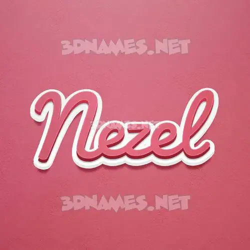 nezel in Red Scribble style - 3D name wallpaper nezel in Red Scribble style - 3D name wallpaper