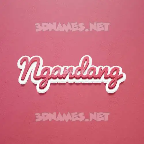 ngandang in Red Scribble style - 3D name wallpaper ngandang in Red Scribble style - 3D name wallpaper