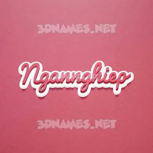 ngannghiep in Red Scribble style - 3D name wallpaper ngannghiep in Red Scribble style - 3D name wallpaper