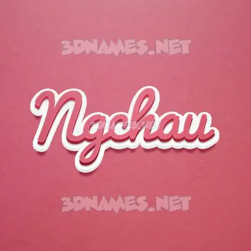 ngchau in Red Scribble style - 3D name wallpaper ngchau in Red Scribble style - 3D name wallpaper