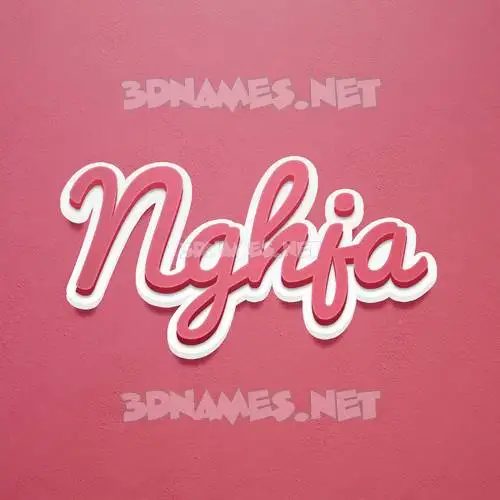 nghja in Red Scribble style - 3D name wallpaper nghja in Red Scribble style - 3D name wallpaper