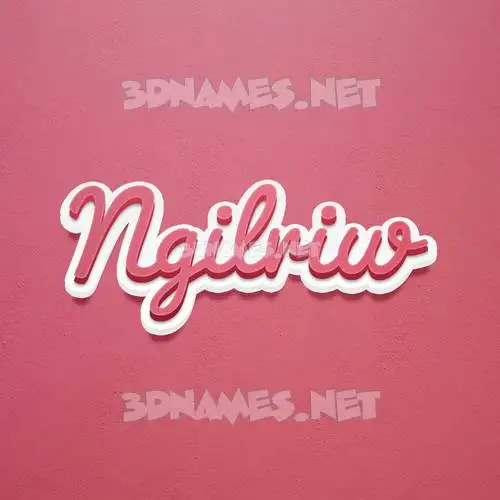 ngilriw in Red Scribble style - 3D name wallpaper ngilriw in Red Scribble style - 3D name wallpaper