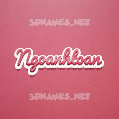 ngoanhtoan in Red Scribble style - 3D name wallpaper ngoanhtoan in Red Scribble style - 3D name wallpaper