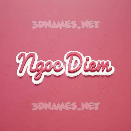 ngoc diem in Red Scribble style - 3D name wallpaper ngoc diem in Red Scribble style - 3D name wallpaper