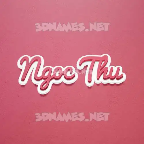 ngoc thu in Red Scribble style - 3D name wallpaper ngoc thu in Red Scribble style - 3D name wallpaper