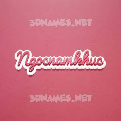 ngocnamkhuc in Red Scribble style - 3D name wallpaper ngocnamkhuc in Red Scribble style - 3D name wallpaper