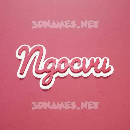 ngocvu in Red Scribble style - 3D name wallpaper ngocvu in Red Scribble style - 3D name wallpaper