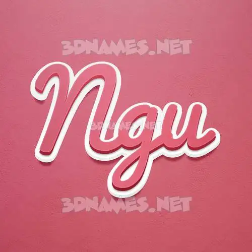 ngu in Red Scribble style - 3D name wallpaper ngu in Red Scribble style - 3D name wallpaper