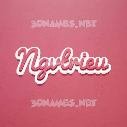 ngvtrieu in Red Scribble style - 3D name wallpaper ngvtrieu in Red Scribble style - 3D name wallpaper