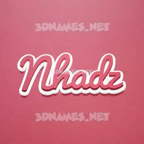 nhadz in Red Scribble style - 3D name wallpaper nhadz in Red Scribble style - 3D name wallpaper