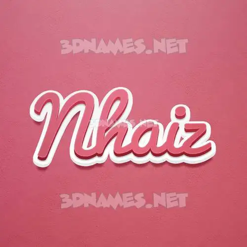 nhaiz in Red Scribble style - 3D name wallpaper nhaiz in Red Scribble style - 3D name wallpaper