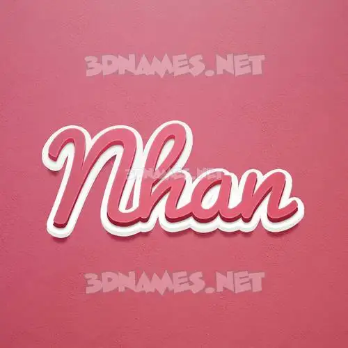 nhan in Red Scribble style - 3D name wallpaper nhan in Red Scribble style - 3D name wallpaper