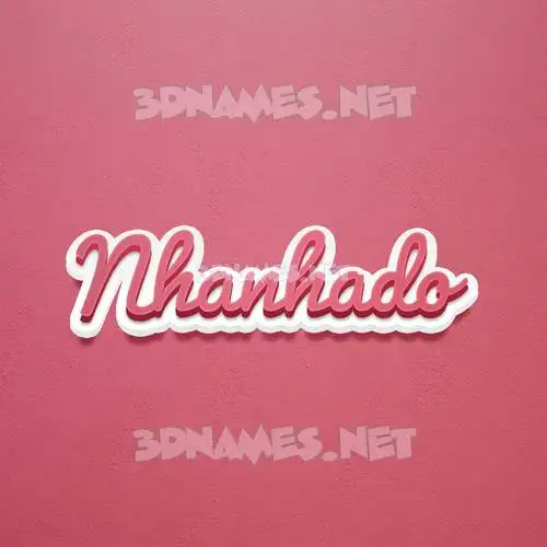 nhanhado in Red Scribble style - 3D name wallpaper nhanhado in Red Scribble style - 3D name wallpaper