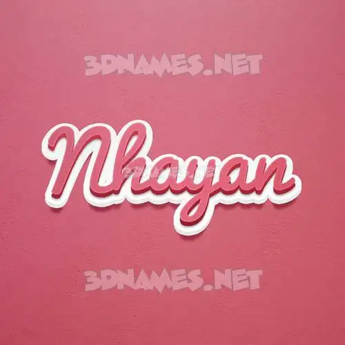 nhayan in Red Scribble style - 3D name wallpaper nhayan in Red Scribble style - 3D name wallpaper