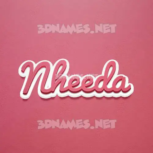 nheeda in Red Scribble style - 3D name wallpaper nheeda in Red Scribble style - 3D name wallpaper