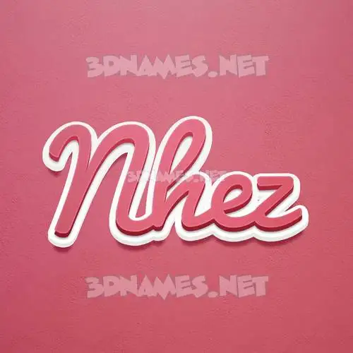 nhez in Red Scribble style - 3D name wallpaper nhez in Red Scribble style - 3D name wallpaper