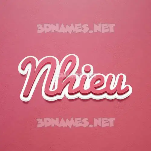 nhieu in Red Scribble style - 3D name wallpaper nhieu in Red Scribble style - 3D name wallpaper