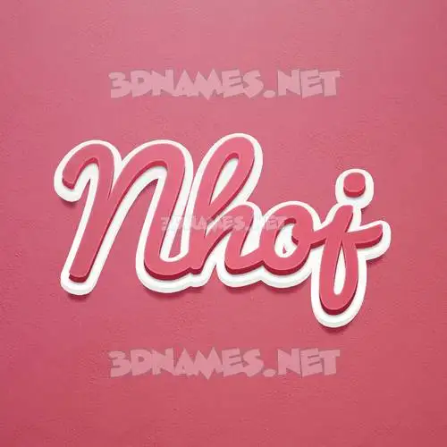 nhoj in Red Scribble style - 3D name wallpaper nhoj in Red Scribble style - 3D name wallpaper