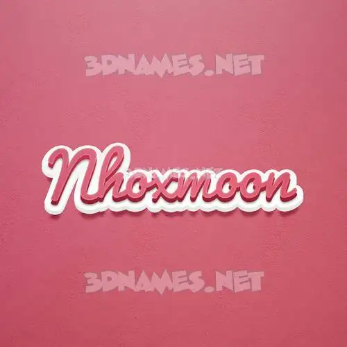 nhoxmoon in Red Scribble style - 3D name wallpaper nhoxmoon in Red Scribble style - 3D name wallpaper