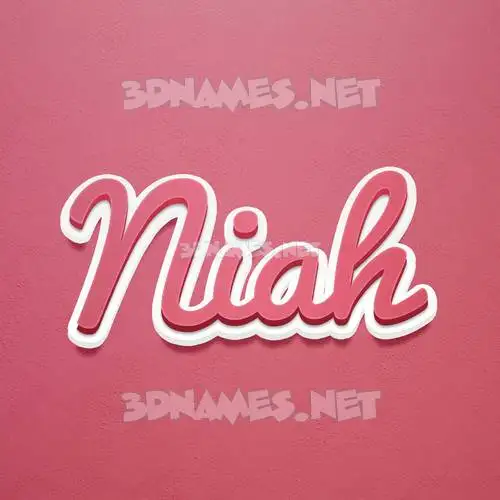niah in Red Scribble style - 3D name wallpaper niah in Red Scribble style - 3D name wallpaper
