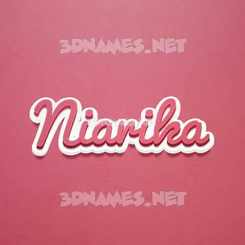 niarika in Red Scribble style - 3D name wallpaper niarika in Red Scribble style - 3D name wallpaper