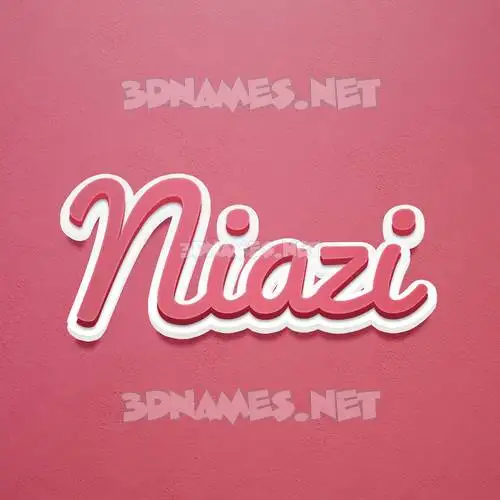 niazi in Red Scribble style - 3D name wallpaper niazi in Red Scribble style - 3D name wallpaper