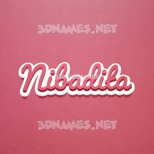 nibadita in Red Scribble style - 3D name wallpaper nibadita in Red Scribble style - 3D name wallpaper