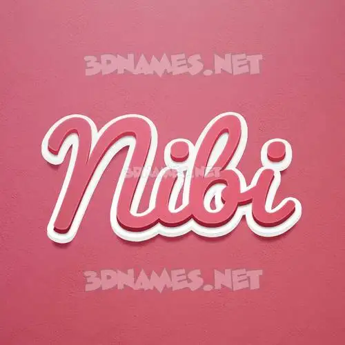 nibi in Red Scribble style - 3D name wallpaper nibi in Red Scribble style - 3D name wallpaper