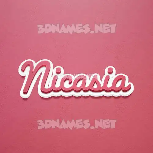 nicasia in Red Scribble style - 3D name wallpaper nicasia in Red Scribble style - 3D name wallpaper