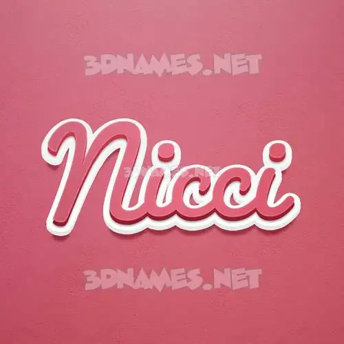 nicci in Red Scribble style - 3D name wallpaper nicci in Red Scribble style - 3D name wallpaper