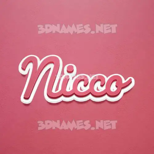 nicco in Red Scribble style - 3D name wallpaper nicco in Red Scribble style - 3D name wallpaper