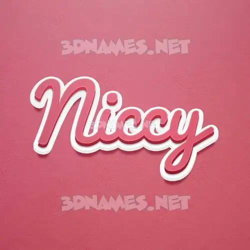 niccy in Red Scribble style - 3D name wallpaper niccy in Red Scribble style - 3D name wallpaper