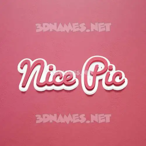 nice pic in Red Scribble style - 3D name wallpaper