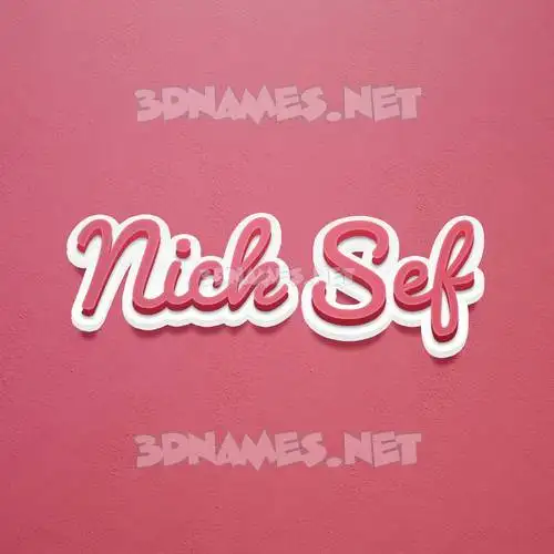 nick sef in Red Scribble style - 3D name wallpaper nick sef in Red Scribble style - 3D name wallpaper