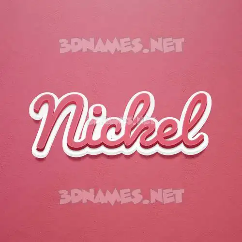 nickel in Red Scribble style - 3D name wallpaper nickel in Red Scribble style - 3D name wallpaper