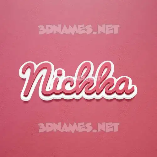 nickka in Red Scribble style - 3D name wallpaper nickka in Red Scribble style - 3D name wallpaper